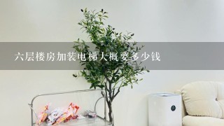 6层楼房加装电梯大概要多少钱