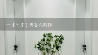 1寸照片手机怎么制作