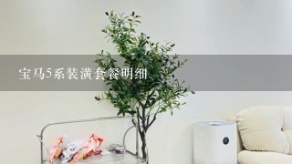 宝马5系装潢套餐明细