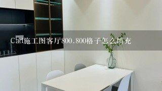 Cad施工图客厅800.800格子怎么填充