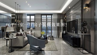 60平1室1厅房子装修效果图?