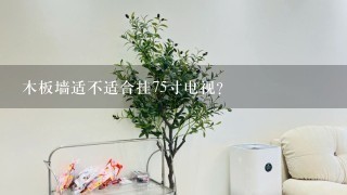 木板墙适不适合挂75寸电视？