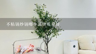 不粘锅炒锅哪个品牌质量好