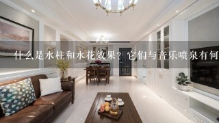 什么是水柱和水花效果？它们与音乐喷泉有何关系？